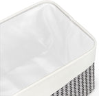 Kntiwiwo Foldable Storage Bin Collapsible Fabric Storage Basket Cube with Durable Handles Closet Organizer Bins for Organizin