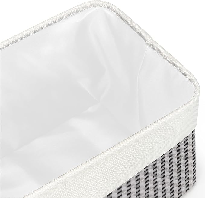 Kntiwiwo Foldable Storage Bin Collapsible Fabric Storage Basket Cube with Durable Handles Closet Organizer Bins for Organizin