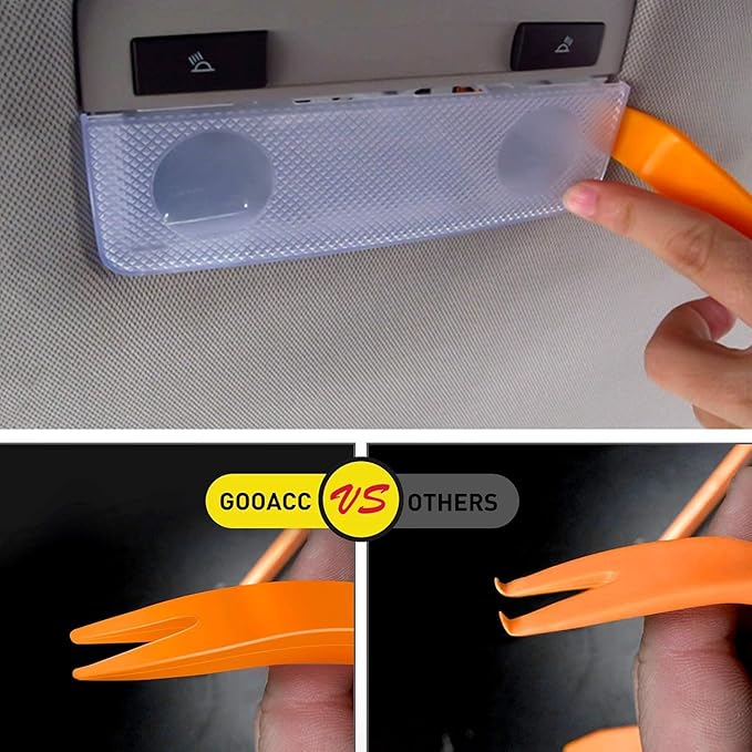GOOACC - GRC-04 20SETS 240PCS Bumper Retainer Clips Car Plastic Rivets Fasteners Push Retainer Kit Popular Sizes Auto Push Pi
