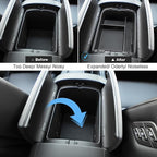 Double Layer-2026 Palisade Center Console Organizer for Hyundai Palisade (Calligraphy) (Only fit 7-Seater with Dual-Opening Center Console), Durable ABS Plastic Tray 2026 Palisade Accessories