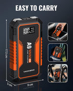 Jump Starter 4000A, VACASSO A9 Battery Jumper Starter Portable (7L Gas/4L Diesel), 12V Car Battery Booster Jump Starters