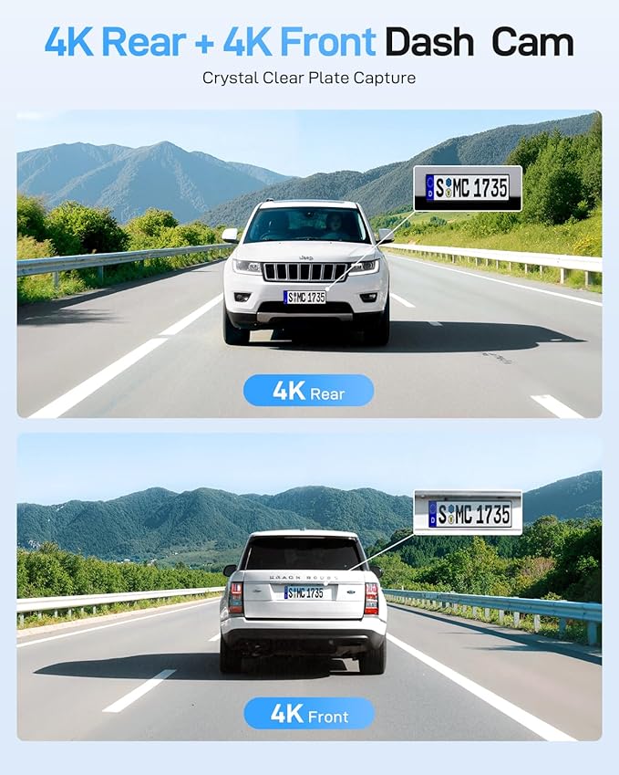 VIOFO A229 Ultra 2CH Dual 4K Dash Cam Front and Rear, Dual STARVIS 2 IMX678 Sensors & 2-Channel 4K HDR, Faster 5GHz Wi-Fi & P