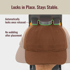 Hat Organizer for Baseball Caps - 2 Pack Hat Rack Hanger for Wall Door Closet Storage - Wall-Mounted Vertical Ball Cap Holder