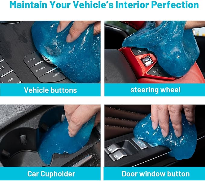 WildAuto Car Cleaning Gel for Car Detailing Cleaning Car Cleaning Putty Universal Car Cleaning Tools Car Slime Cleaner Dust C