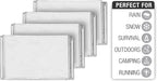 Swiss Safe Emergency Mylar Thermal Blankets + Bonus Space Blanket - Compact & Insulated for Cold Weather - Designed for NASA,