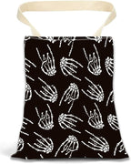 Car Garbage Can, Car Trash Bag Can for Vehicle, Travelling, Camping - Hanging Back Seat Organizer With Rock Skull Hands Design