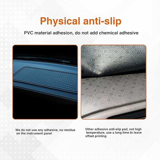 1 PC Car Dashboard Non Slip Mat, 11.8In x 5.7In Anti-Slip Phone Hold Dashboard Sticky Pad for Radar Detector, Cell Phone, Key