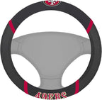 FANMATS NFL Unisex-Adult Embroidered Steering Wheel Cover