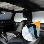 Hoolcar Windshield Sunshade Fits for 2018-2024 2025+ Jeep Wrangler JLU 8PCs Front & Side & Rear Window Sun Shade Sunscreen Heat Insulation Sun Visor Sun Reflector, 4-Door