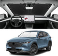 Custom Fit Windshield Sun Shade for Mazda CX5 2017-2025, Blocks UV & Heat, Front Window Sunshade Accessorie, Easy Fold & Store Keep Your Car Cooler