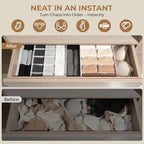 Adjustable Drawer Organizer – 19-Grid Divider for Socks, Bras & Panties, Closet Storage Box for Underwear & Dresser Drawers (