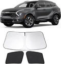 3PCS Car Window Shades Front Windshield Sun Shade Foldable Window Shade Custom Fit for 2023 KIA sportage Accessories Car Shades for Front Windows Anti-UV Rays Block Heat