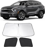 3PCS Car Window Shades Front Windshield Sun Shade Foldable Window Shade Custom Fit for 2023 KIA sportage Accessories Car Shades for Front Windows Anti-UV Rays Block Heat