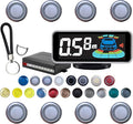 Backup Parktronic System Car Auto Vehicle Reverse with 8 Parking Sensors kit, LCD Display, Distance Detection (Meter/Foot Swi