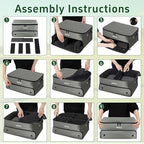 ANILD Golf Trunk Organizer, 2 Layer Golf Storage Case with Separate Ventilated Compartment for 2 Pair Shoes, for Balls, Tees,