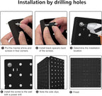 8Pcs Pegboard Wall Organizer Panels Black ABS Pegboard Wall Mount for Home, Craft Room, Garage, Kitchen, Workshop, Tool Organ