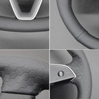 MEWANT DIY Stitching Steering Wheel Cover Wrap for Tesla Model 3 Highland 2023-2025/Model Y 2025 Highland for Tesla Model 3/Model Y Accessories