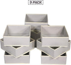 DIOMMELL Foldable Cloth Storage Box Closet Dresser Drawer Organizer Fabric Baskets Bins Containers Divider for Clothes Underw