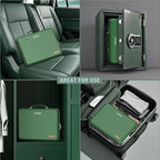 Fireproof Document Box, Expanding File Organizer with 13 Pockets, Portable Fireproof File Box Hard-Shell Document Organizer S
