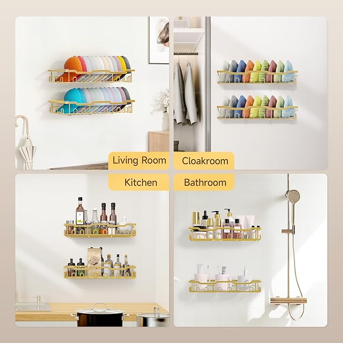 Nicetree Hat Racks for Baseball Caps Wall - Metal Hat Organizer for 48 Baseball Caps Holder, 2 Pack Hat Storage Organizer for
