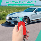 2 Pcs Silicone Key Fob Cover for Ford with Keychain, Soft Key Case Shell Full Protection for Explorer Fusion Escape Edge Expe