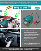 Jumper Cables Adapter for Makita18V Battery Jump Car Starter,12V Portable Jump Car Starter Battery,Automotive Booster Cable Adapter,Up to 3.5L Gas or 6.5L Diesel Engines(Battery not Included)