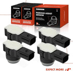 A-Premium 4-PC Reverse Backup Parking Assist Sensor Compatible with Chevrolet, GMC, Buick & Cadillac Models - Silverado 1500 2500 3500 HD, Sierra, Tahoe, Yukon, Malibu, Escalade, Impala, Enclave, Trax
