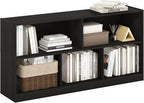 Furinno DALY Book Shelf, 5-Cube Bookshelf, Horizontal Cube Storage Organizer Bookcase, 10.9 x 47.2 x 23.6, for Living Room, B