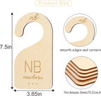Baby Closet Dividers Wooden - Clothes Size Markers for Babies,Organize Babies Closet Hanger,Baby Nursery Closet Dividers,Newb