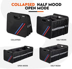 Trunk Organizer for Car, Collapsible Trunk Organizer with Multi Pockets, 3 Compartments Storage Organizer for Car SUV, Truck, S