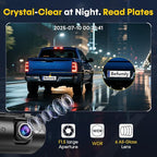 Front and Rear Dash Cam for Truck: 4K+1080P Dual Dash Camera for Pickup Ford F150 F250 Ram 1500-5G WiFi Quick Video Access 15