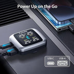 Tymate TM7 Tire Pressure Monitoring System, Wireless TPMS with 4 External Sensors & 6 Alarm Modes, Colorful Display, Real-time Tire Pressure Monitor System, Ideal for RV SUV MPV Truck Sedan(0-144 PSI)