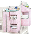 Orzbow 3-in-1 Hanging Diaper Caddy Organizer for Changing Table, Nursery Organization and Diaper Stacker for Crib Wall, Remov
