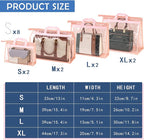CINPIUK Handbag Dust Bags Clear Purse Storage Organizer for Closet Small to Extra Large Handbags Dust Free Bags Hanging Zippe