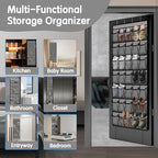 Kotkn 35 Compartment Over The Door Storage - Breathable Mesh Hanging Organizer with Large Pockets, Space Saving Design for Me