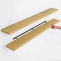 Fun Memories Rustic Wood Floating Shelves for Wall, Space-Saving Wall Mounted Shelves for Bathroom, Bedroom, Living Room and 