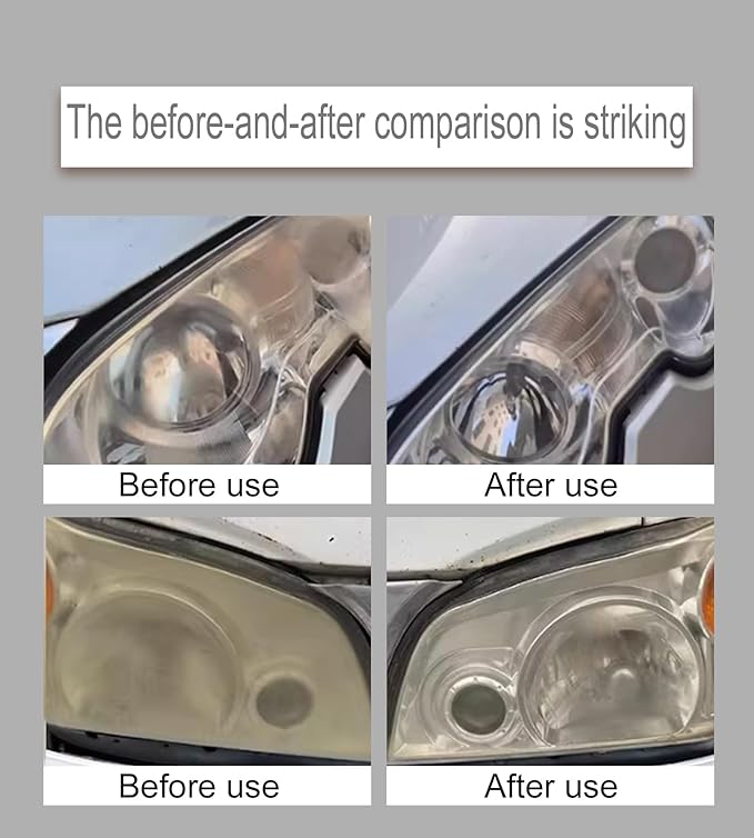 Professional Car Headlight Restoration Kit, Cleaning and Polishing Spray, Multifunctional Headlight Oxidation Remover, for Ve