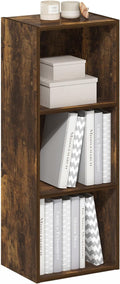 Furinno LUDER Book Shelf, 3-Cube Bookshelf, Bookcase with Open Shelves, 9.3 x 12 x 31.5, Easy Assembly, for Living Room, Bedr