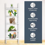 BARNWOODUSA Throw Blanket Ladder – Fully Assembled Reclaimed Wood – Rustic Decorative Ladder for Towels, Quilts, & More – Per