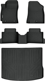 Auxko All Weather Floor Mats Cargo Mat for Hyundai Kona Not for EV 2024 2025 2026 TPE Liners Accessories Guard Odorless Anti-Slip Floor Liners Trunk Liner for 2024 2025 2026 Hyundai Kona