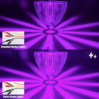 BJZ 10Pcs Purple Watermelon LED Strobe+Constant Marker Lights Dual Function Watermelon-Shaped Side Marker Clearance Tail Top Cap Roof Lights for Trailer Truck Semi-Trailer Heavy-Duty Truck Bus Van