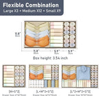 DIMJ Drawer Organizer Clothes Storage - 24 Pack Baby Dresser Organizer for Nursery, Small Fabric Closet Drawer Organizer Bins