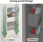 GRANNY SAYS Over the Door Organizer, 5-Shelf Waterproof Behind the Door Storage with 8 Pockets and Clear Window, Anti Tilt 45