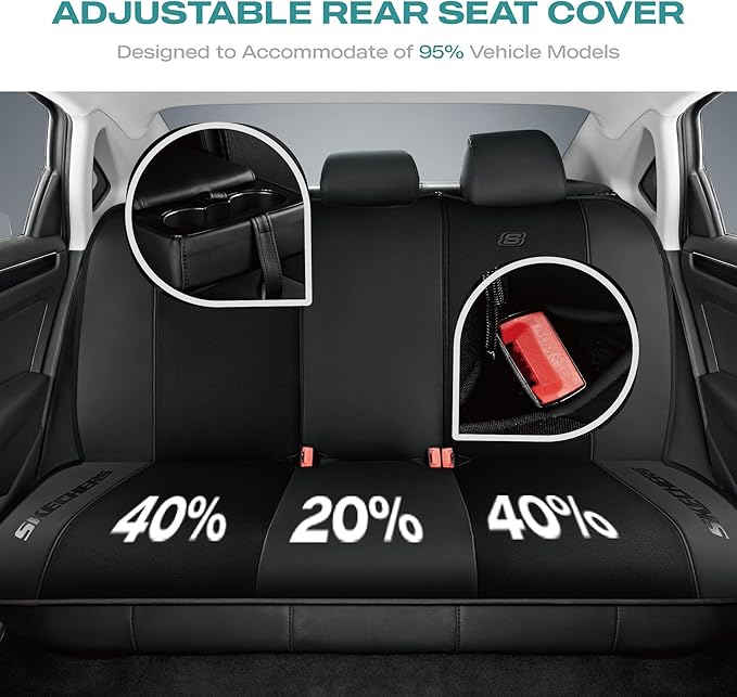 Skechers Car Seat Covers,GOGA Mat Oxford Cloth Seat Covers,Waterproof Car Seat Covers Full Sets,Automotive Universal Fit Seat