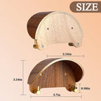 2 Pack Cowboy Hat Rack, Wooden Satin Finish Hat Holder on Wall,Non-Damage Brim Design, Hat Hooks Can Keeps Original Shape of 