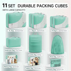 11 Set Packing Cubes for Travel, Gifts for Women Mom Kids, TSA Approved Bags for Makeup, Cosmetic, Toiletry, Suitcase Organiz
