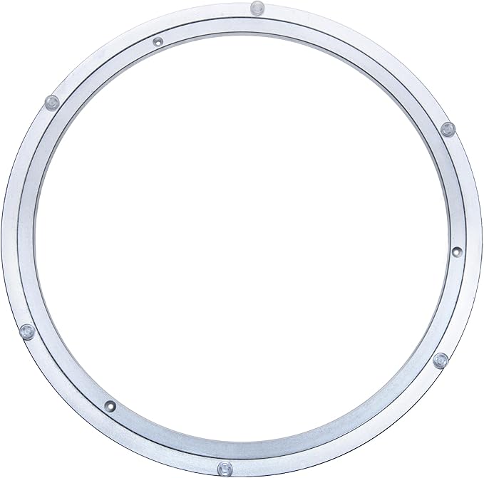 Aluminum Heavy Duty Lazy Susan Rotating Turntable Bearing Swivel Plate Hardware for Dining-Table (18 inch（10mm）)