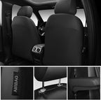 CAR PASS 3D Foam Faux Leather Car Seat Covers Front Seats,Waterproof Leather Front Seat Cover for Cars,Luxury Universal Fit f