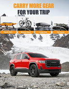 Heavy Duty 300lbs Cross Bars Roof Racks Compatible with GMC Acadia 2017 2018 2019 2020 2021 2022 2023, Aluminum Roof Rails Crossbars Luggage Cargo Carrier Rooftop Car SUV Accessories