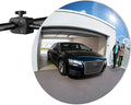 17.3" Wide‑Angle HD Convex Mirror with Crab Clamp Base - Acrylic Safety Security Traffic Corner Mirror, Round Frameless Observation Mirror for Garage, Driveway, Warehouse, Office, Store - Clamp-Mount